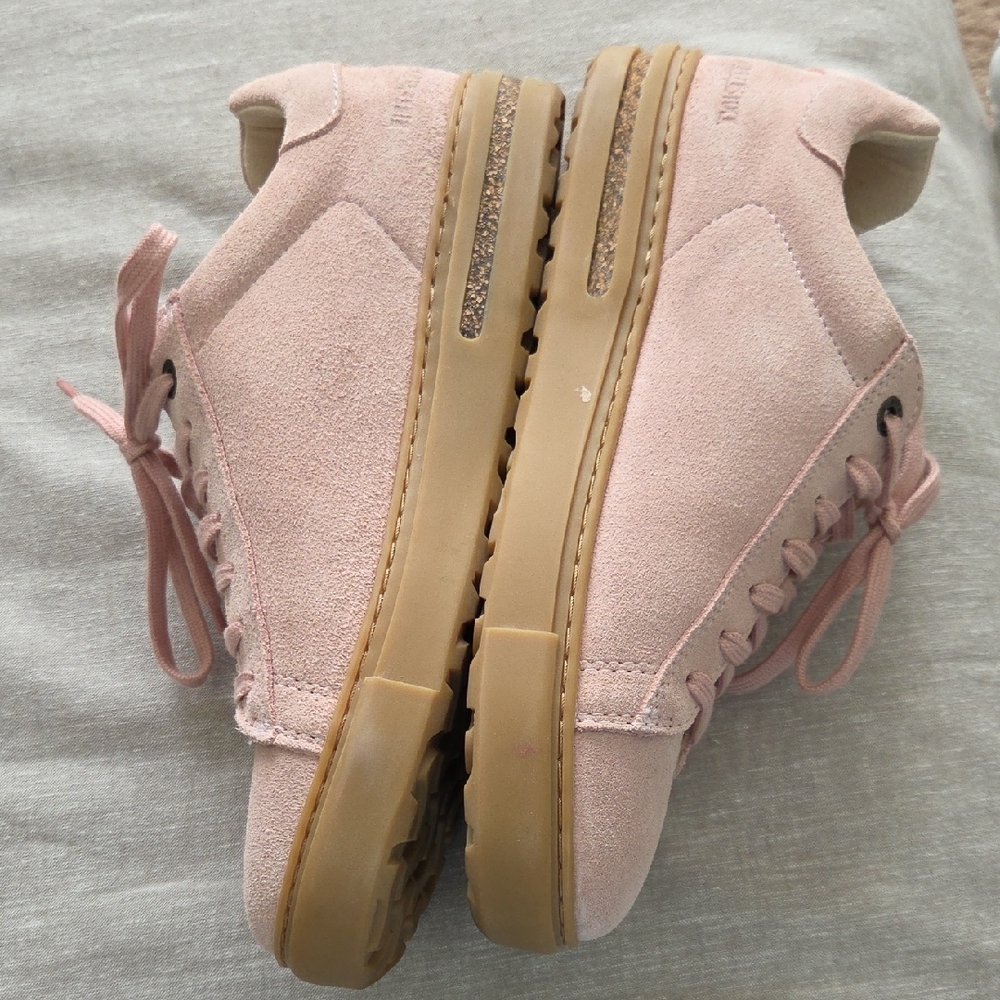 Birkenstock Bend Low Pink Suede Sneakers - Picture 3 of 10
